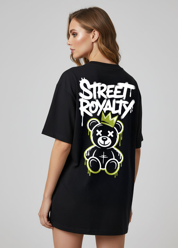 Tricou Oversize Negru – Street Royalty