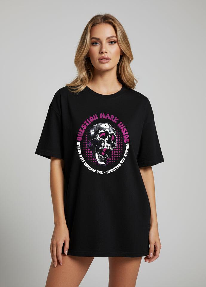 Tricou Oversize Negru – Own Your Power