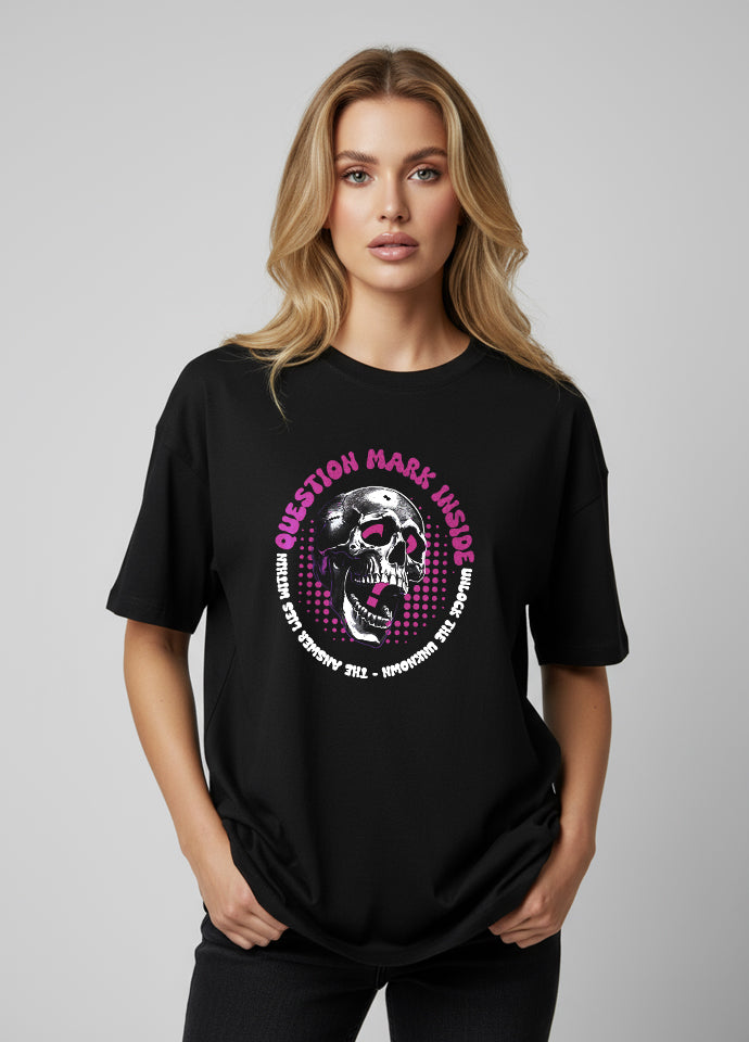 Tricou Oversize Negru – Own Your Power