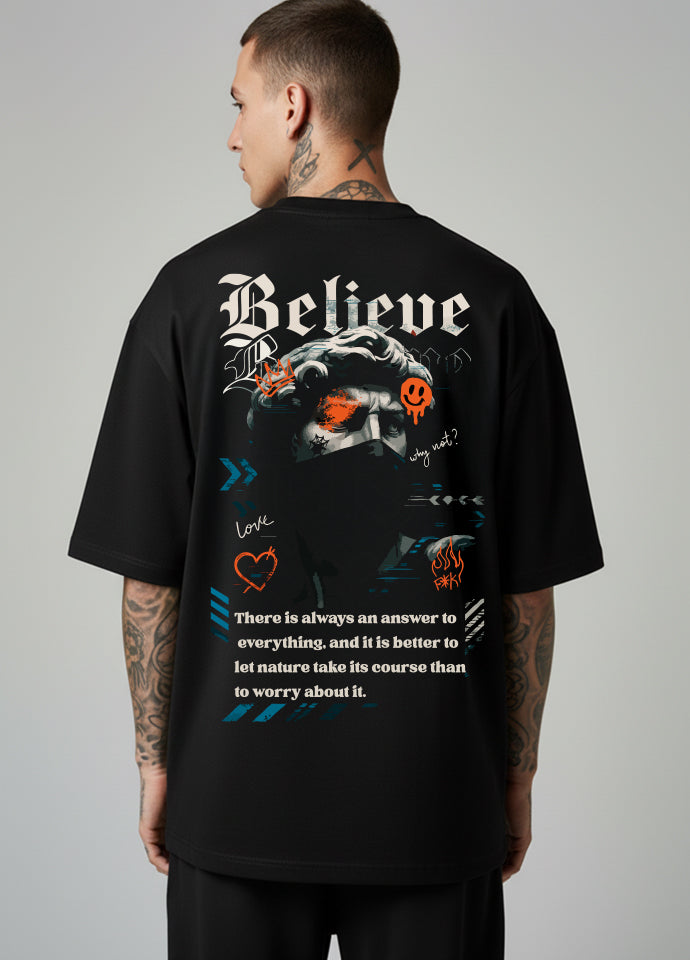 Tricou Urban Oversize - Believe Graffiti Art